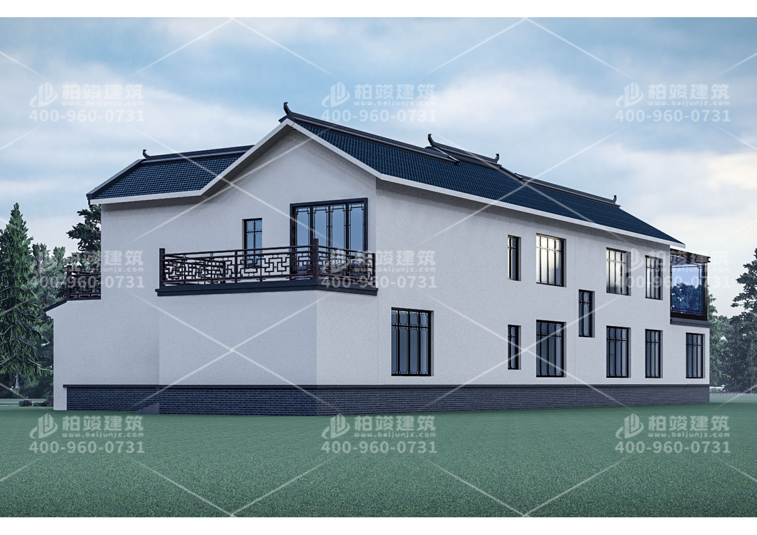 四川省巴中市王總定製的二層庭院別墅，風景宜人看過的人都愛不釋手。