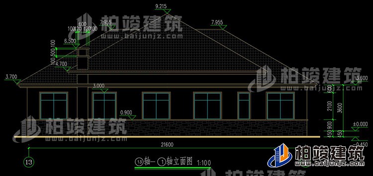 背立麵圖