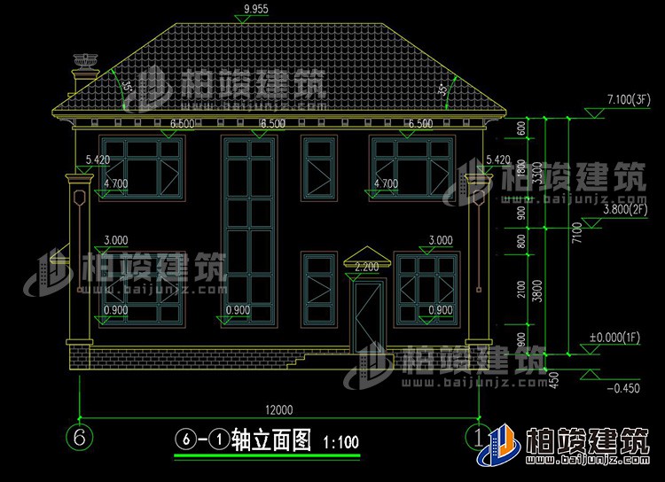 背立麵圖