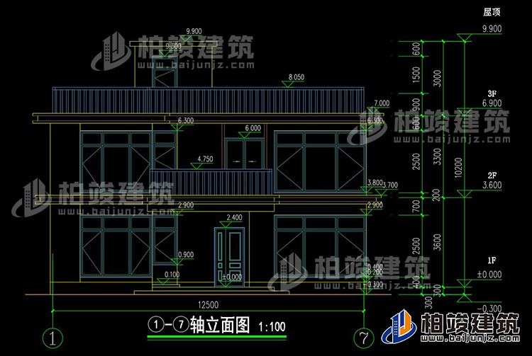 正立麵圖