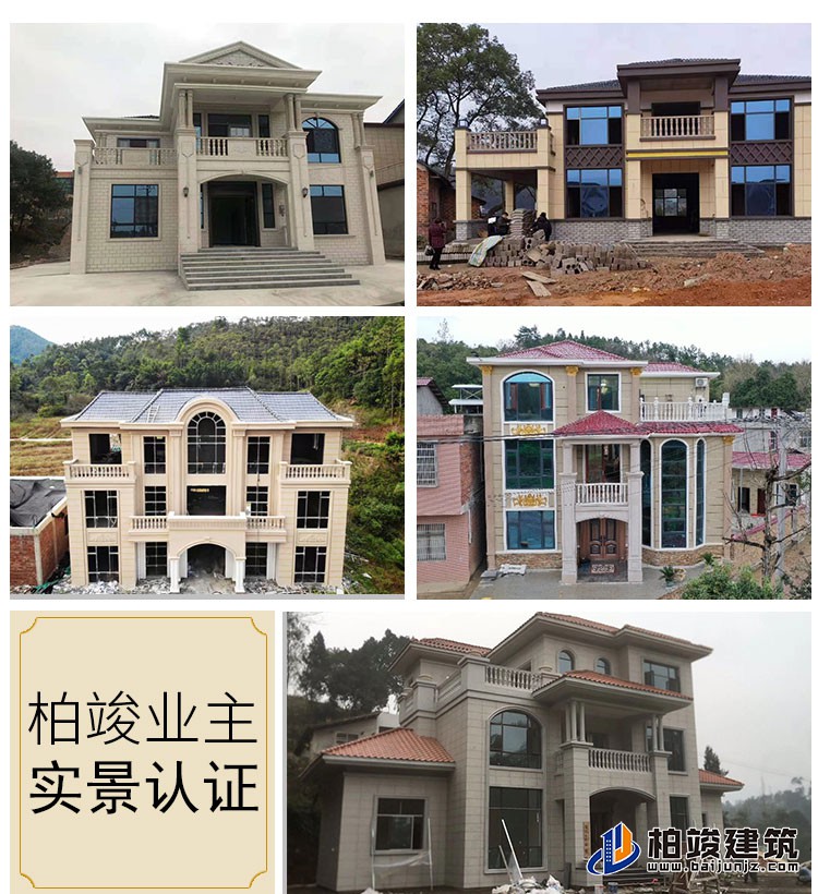 漂亮的農村自建房二層樓A2001-新中式風格