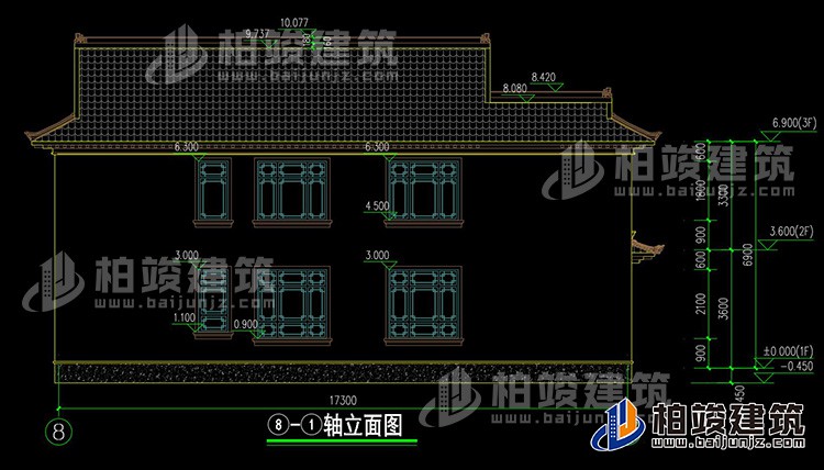 背立麵圖