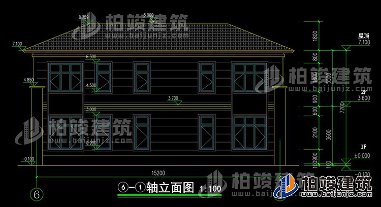 背立麵圖