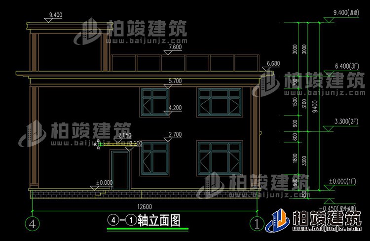 背立麵圖