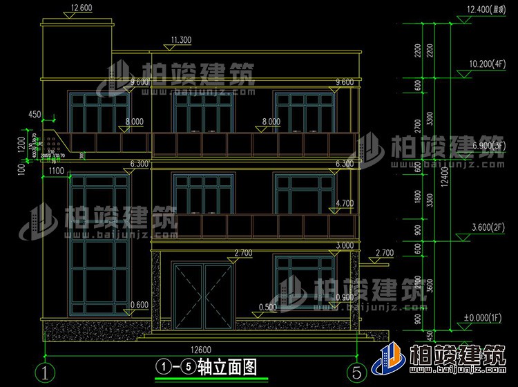 正立麵圖