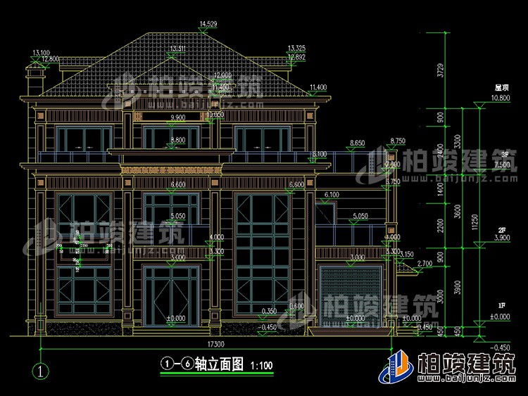 正立麵圖