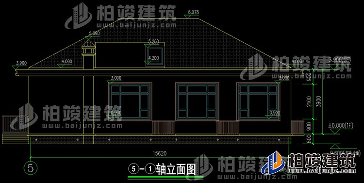 背立麵圖